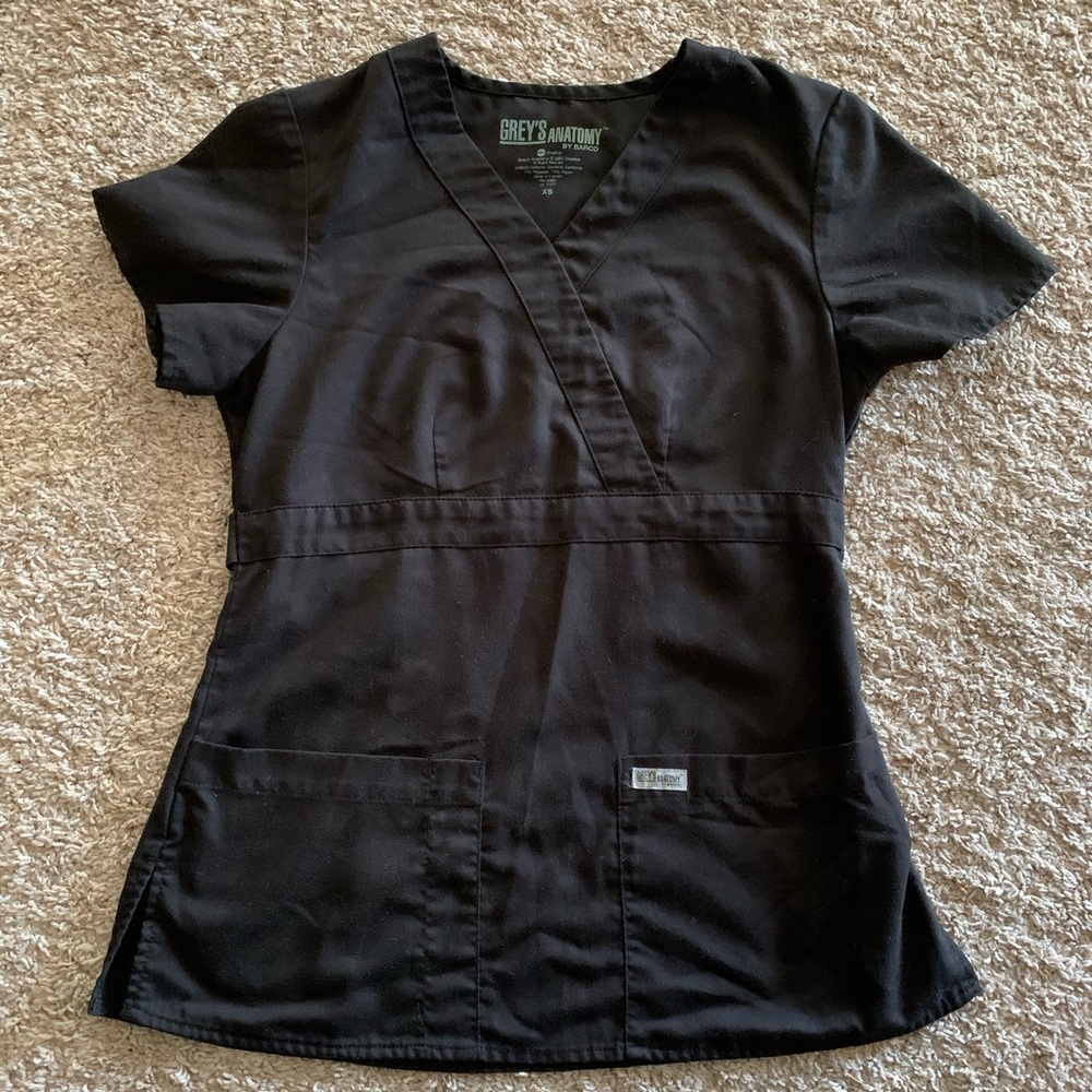 Black Grey’s Anatomy Scrub Top